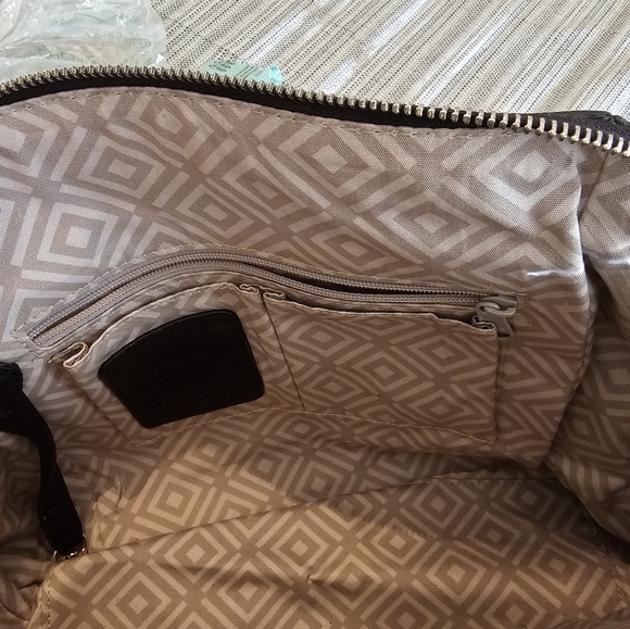 Brighton Czarina Hand Beaded Large Black Leather Bag - Picture 11 of 13